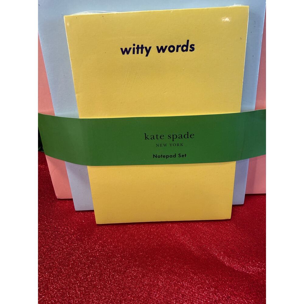 NWT Kate Spade New York 3-in-1 Stacked Notepad Set 225 Total Sheets Desk Notes - Picture 3 of 6